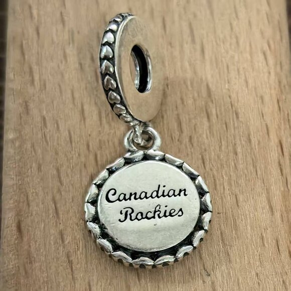 Pandora Canadian Rockies "Three Sisters" Dangle Charm, S925 Silver Bracelets - Picture 2 of 4